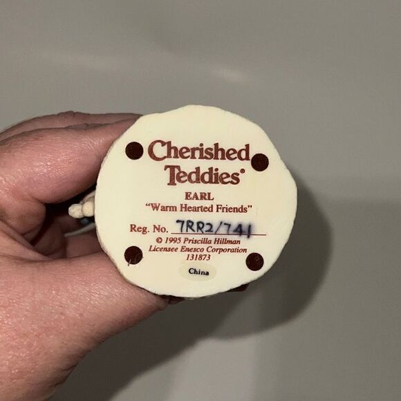 Enesco Cherished Teddies Figurine Earl Model 131873 Warm Hearted Friends Snowman - Picture 8 of 8